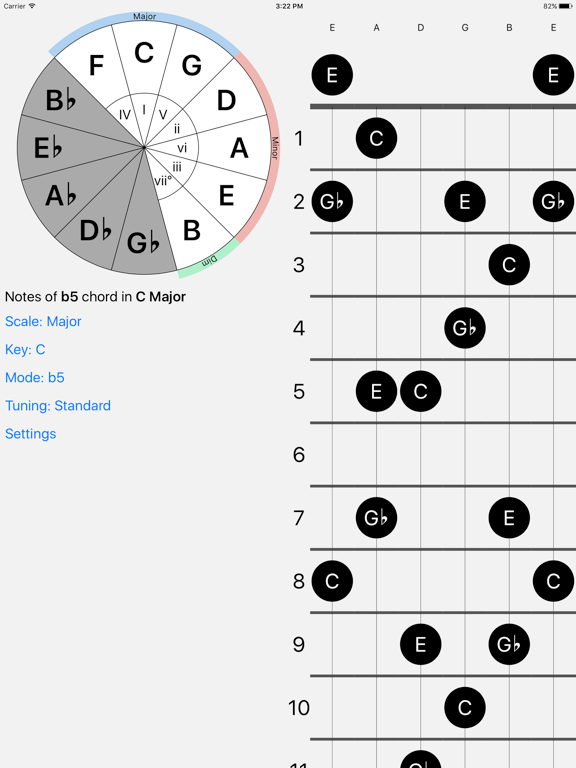 Screenshot #4 pour FretBud - Chord & Scales AUv3