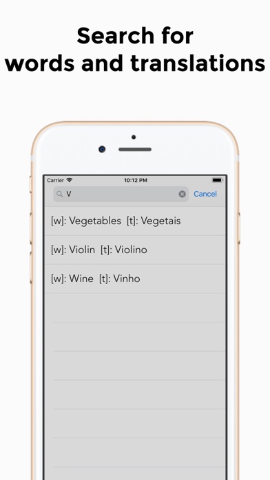 [ words ] iPhone screenshot