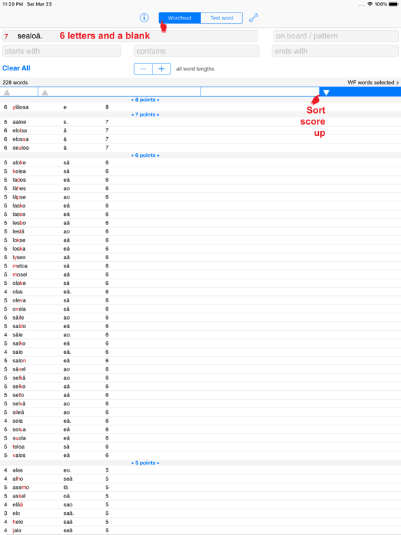 WordsFinder Wordfeud Finnish