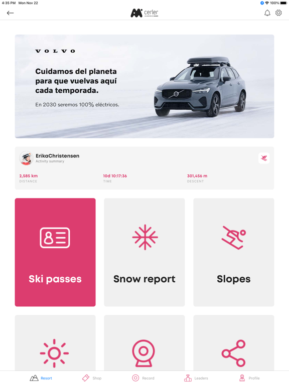 Aramón iPad screenshot 1 - Sports app
