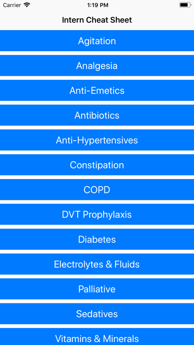 Screenshot #1 pour Intern Cheat Sheet