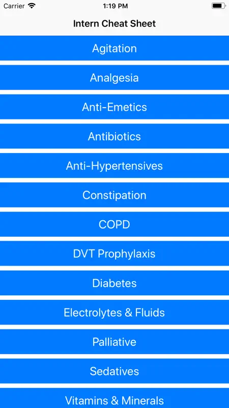 Intern Cheat Sheet screenshot 1 of 4