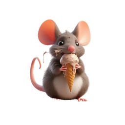 Ice Cream Mouse Stickers