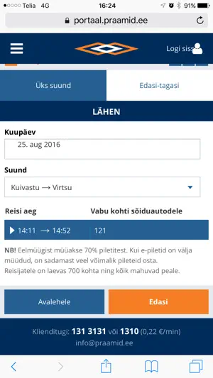 Praamid.ee screenshot 2