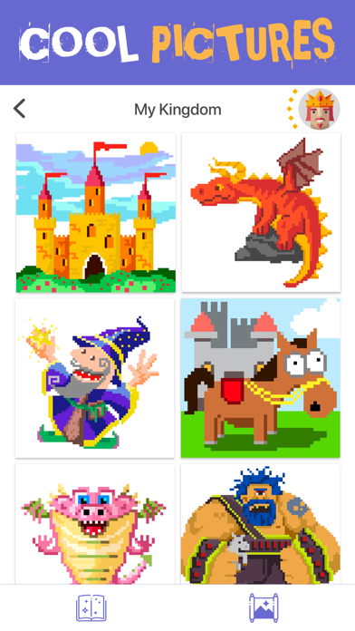 Pixel King: Coloring Book RPG app screenshot 2