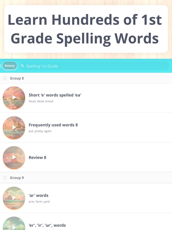 Learn Spelling 1st Grade iPad screenshot 5 - Education app