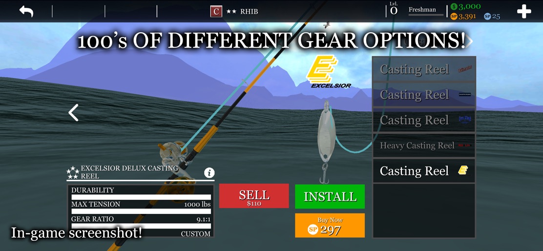 uCaptain: Boat Fishing Game 3D screenshot 9