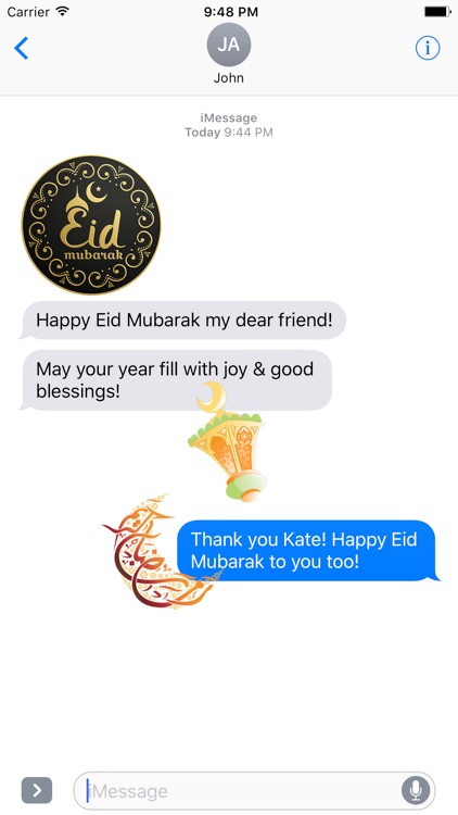 Eid Mubarak Stickers and Emoji