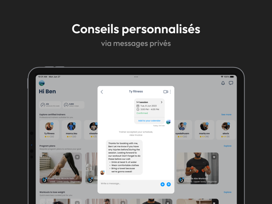 Screenshot #6 pour bim - fitness à domicile
