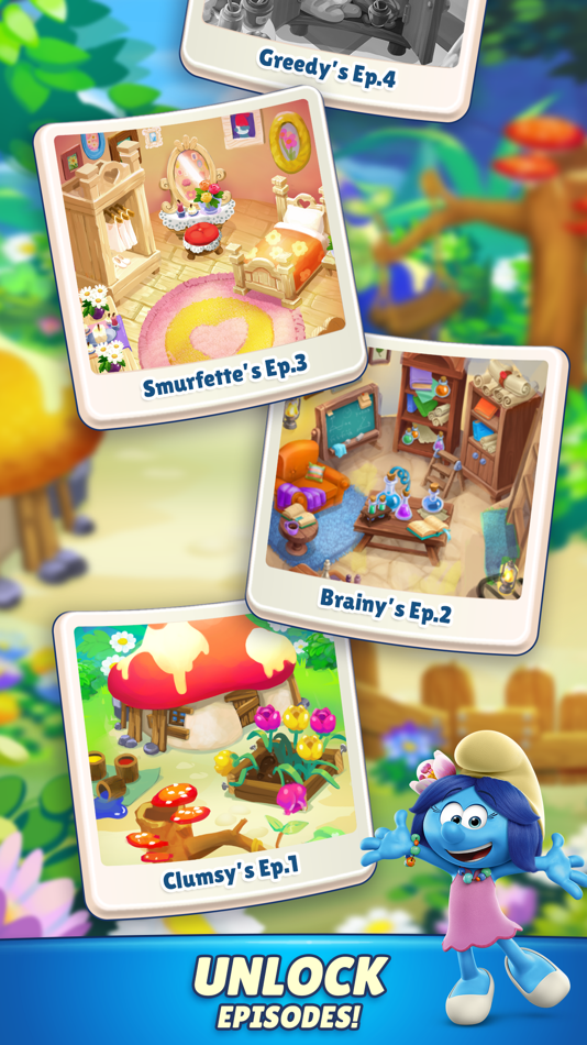 #5. Smurfs Magic Match (iOS) โดย: Garden City Games