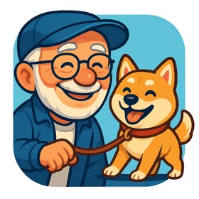 おじいちゃんといぬ