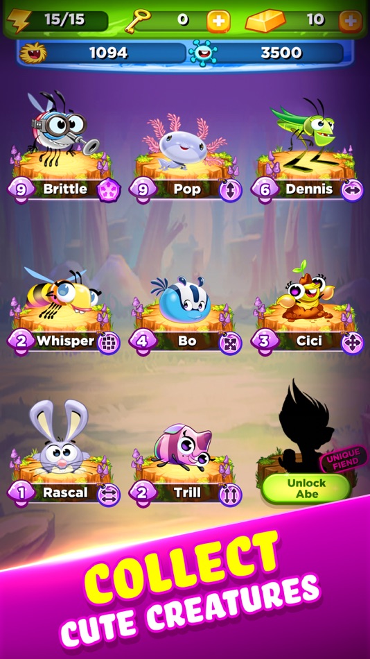 #4. Best Fiends - Match 3 Puzzles (iOS) 来自: Playtika LTD