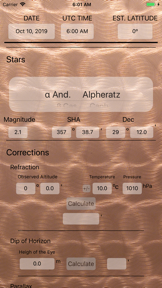 Perpetual Nautical Almanac screenshot