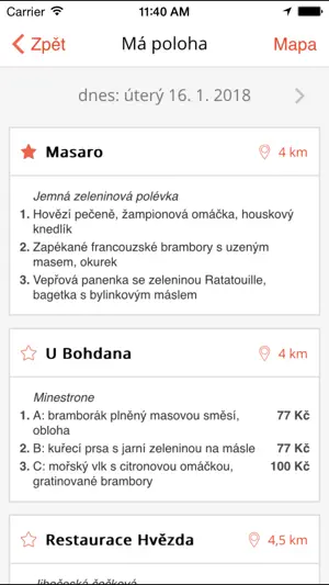 Meníčka screenshot 1