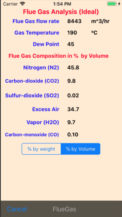 Boiler Efficiency Screenshot