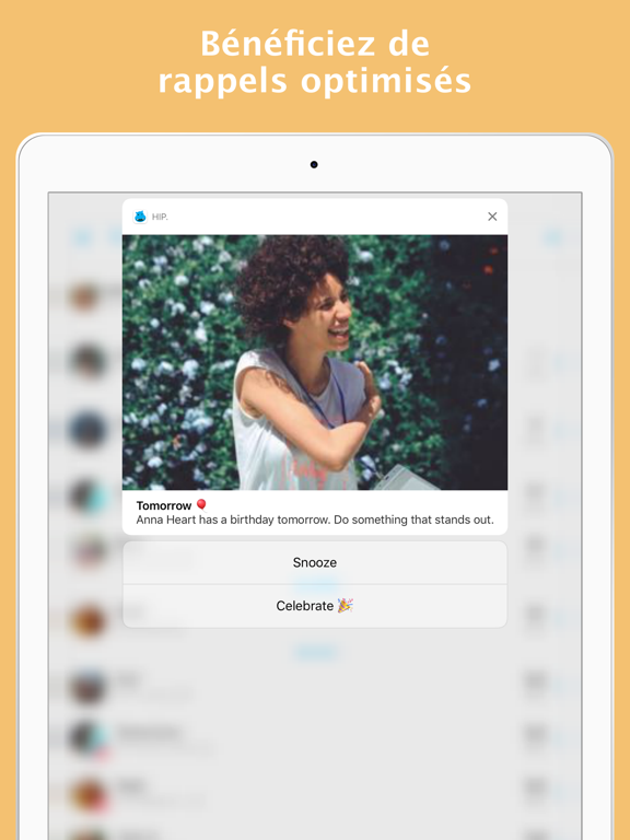 Screenshot #5 pour hip: Rappels anniversaires