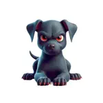 Evil Puppy Stickers App Cancel