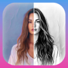 Black and white sketch effect - Maria Gascon