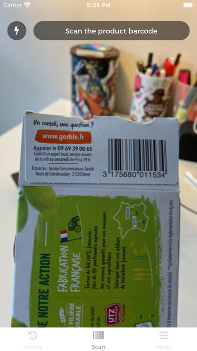 Screenshot #1 pour Nutri Score Scan