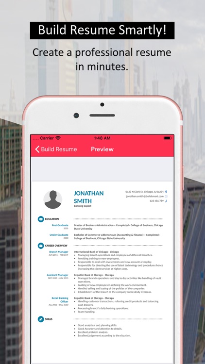 Resume Builder - Job Templates
