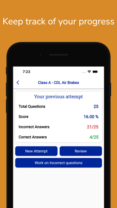 New York CDL Permit Practice iPhone screenshot 4 - Education app