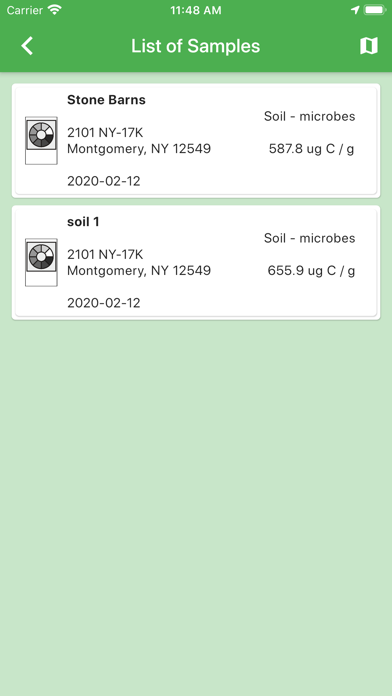 microBIOMETER® Reader Screenshot