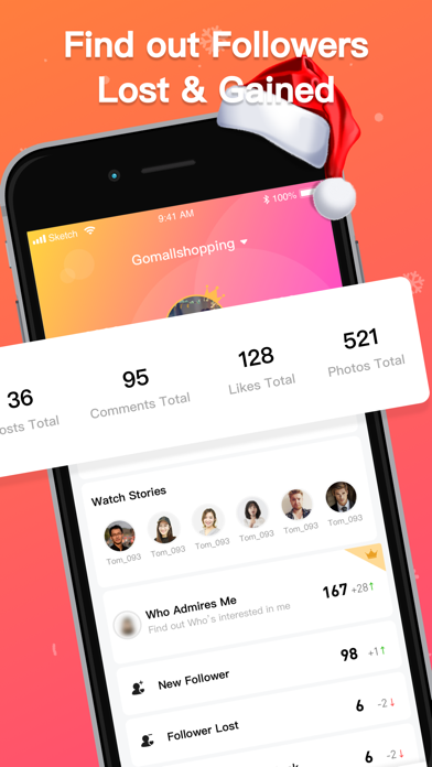 Reports: Followers Unfollowers Screenshot