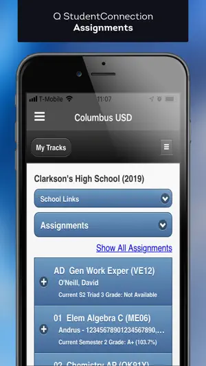 Q StudentConnection screenshot 2