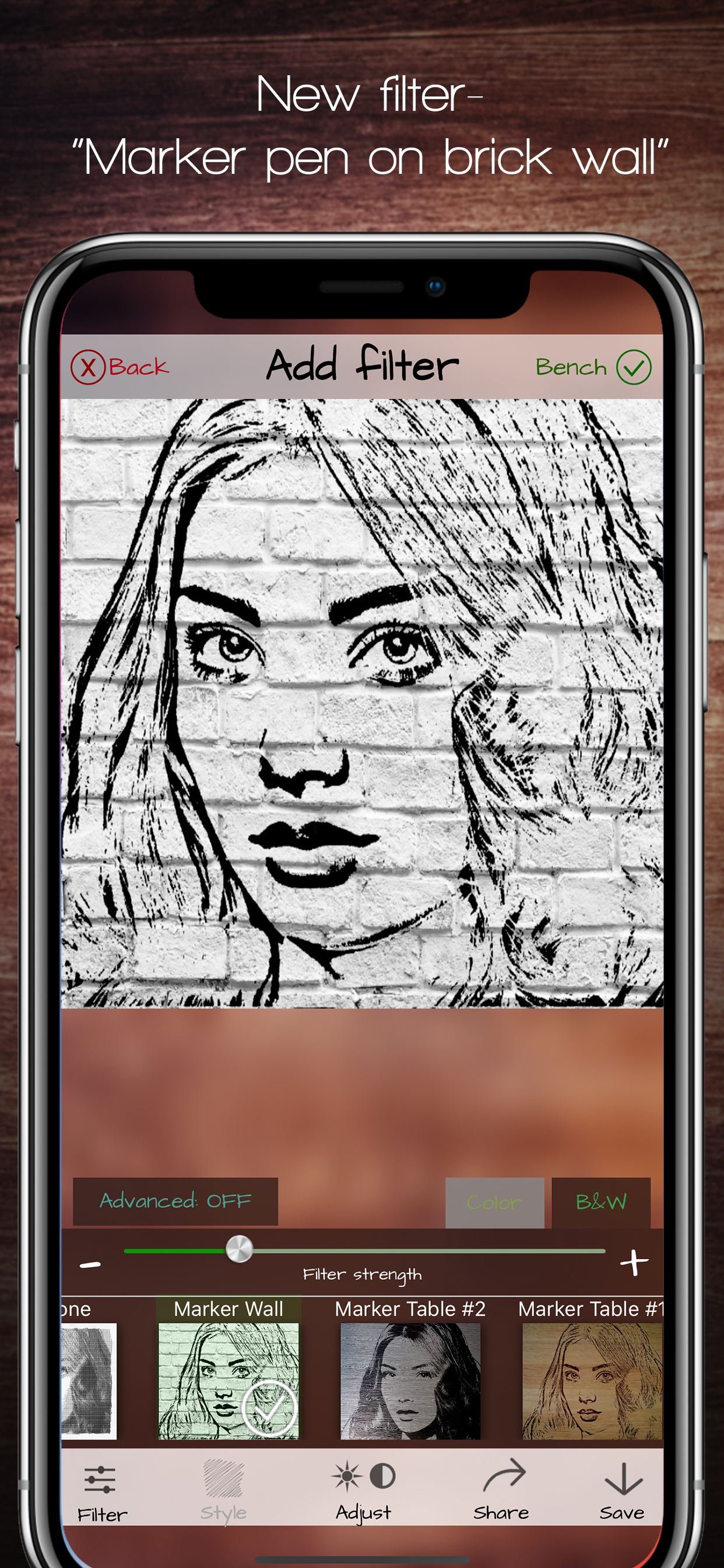 Stickers & filter Sketch Bench screenshot 5
