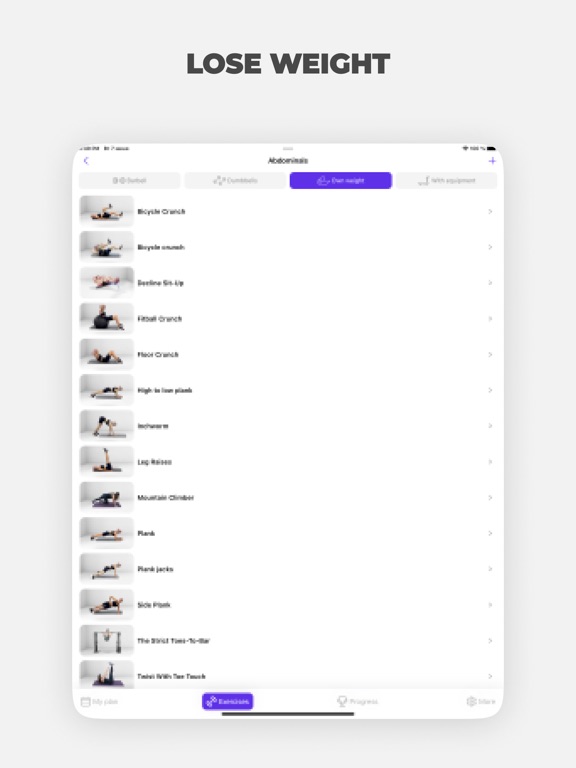 Fitness for Women at Home|Gym iPad screenshot 5 - Health & Fitness app