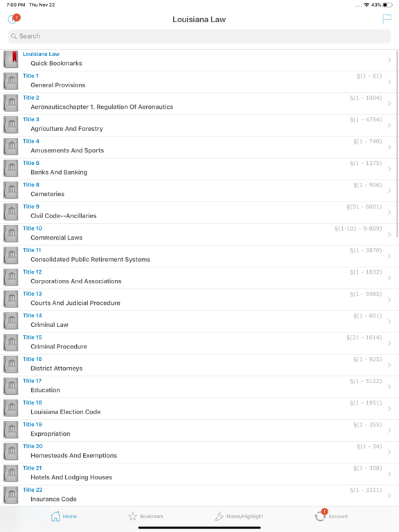 Screenshot #4 pour Louisiana Laws (LA Code Law)