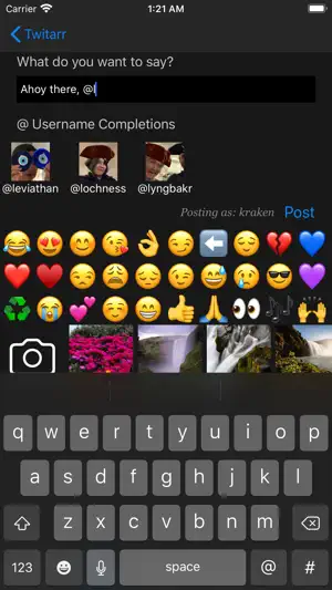 The Kraken, a Twitarr Client screenshot 3