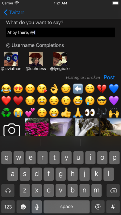 The Kraken, a Twitarr Client Screenshot 3 of 9