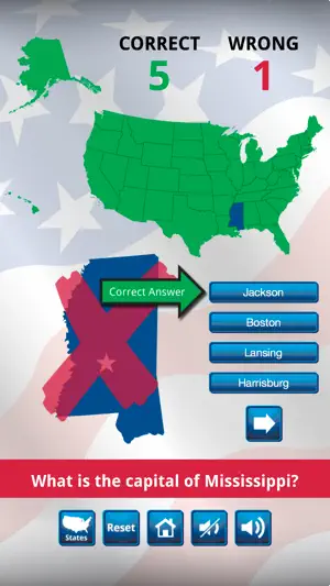 Best US States & Capitals Quiz screenshot 4
