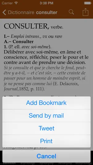 Dictionnaire screenshot 2