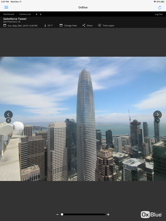 OxBlue Camera Viewer iPad screenshot 5 - Business app