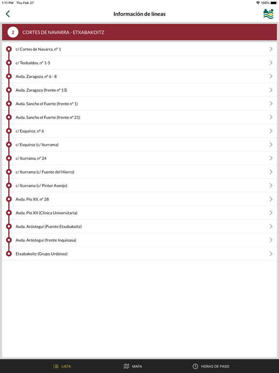 Tu Villavesa - Bus Pamplona iPad screenshot 5 - Travel app