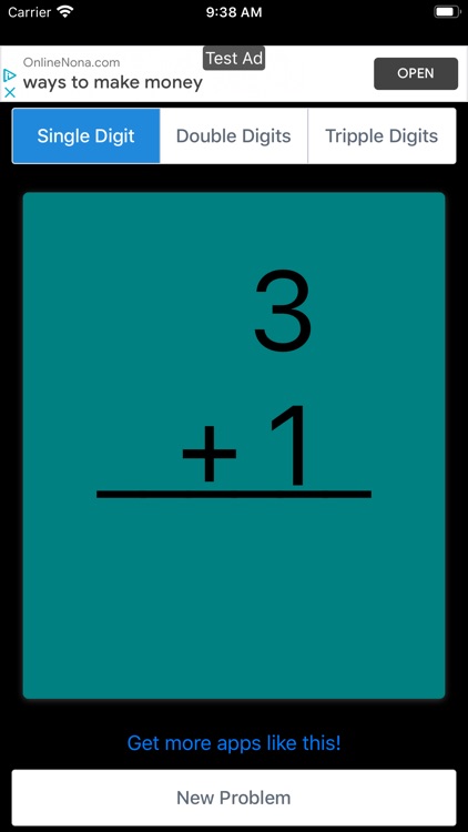Addition Math Flashcards