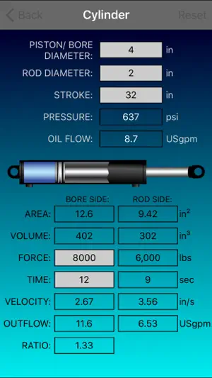 Hydraulic-Calculator screenshot 2