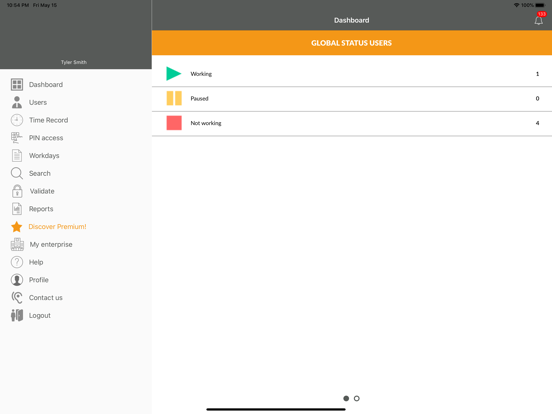 Screenshot #4 pour Bixpe Worktime Tracking