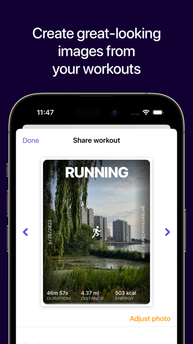 Workout Stats  – Personal Best Screenshot