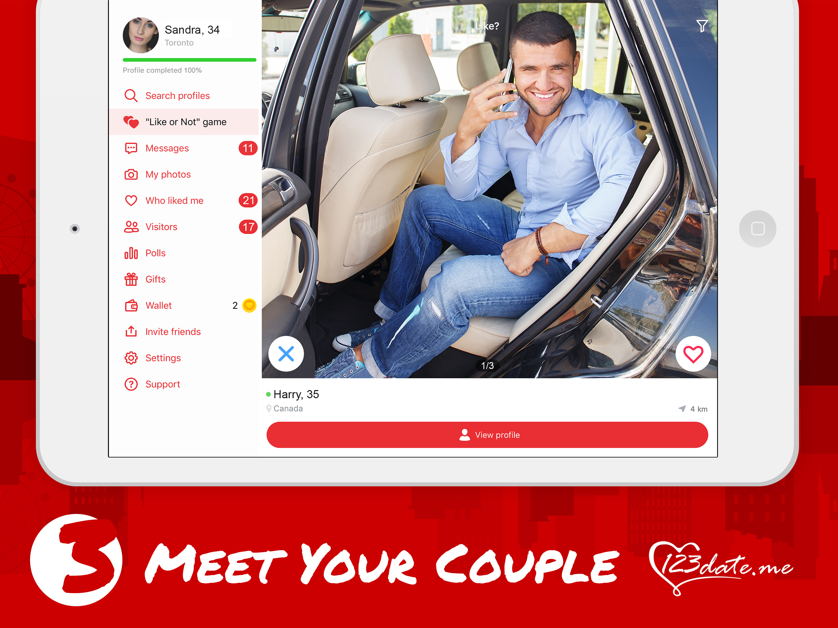 123 Date Me: Dating App, Chat