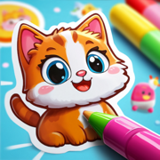 Sticker Art - Coloring game