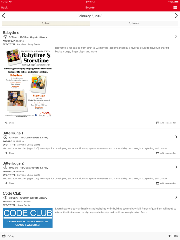 Buckeye Public Library System iPad screenshot 2 - Education app