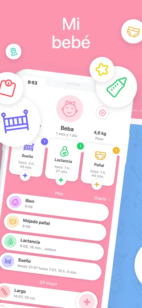 Mi bebé - Diario del bebé