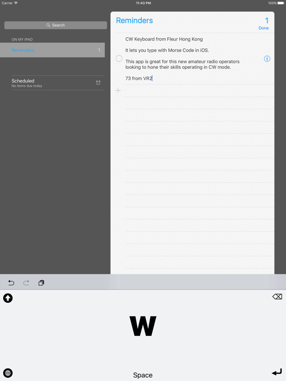 Screenshot #6 pour CW Keyboard