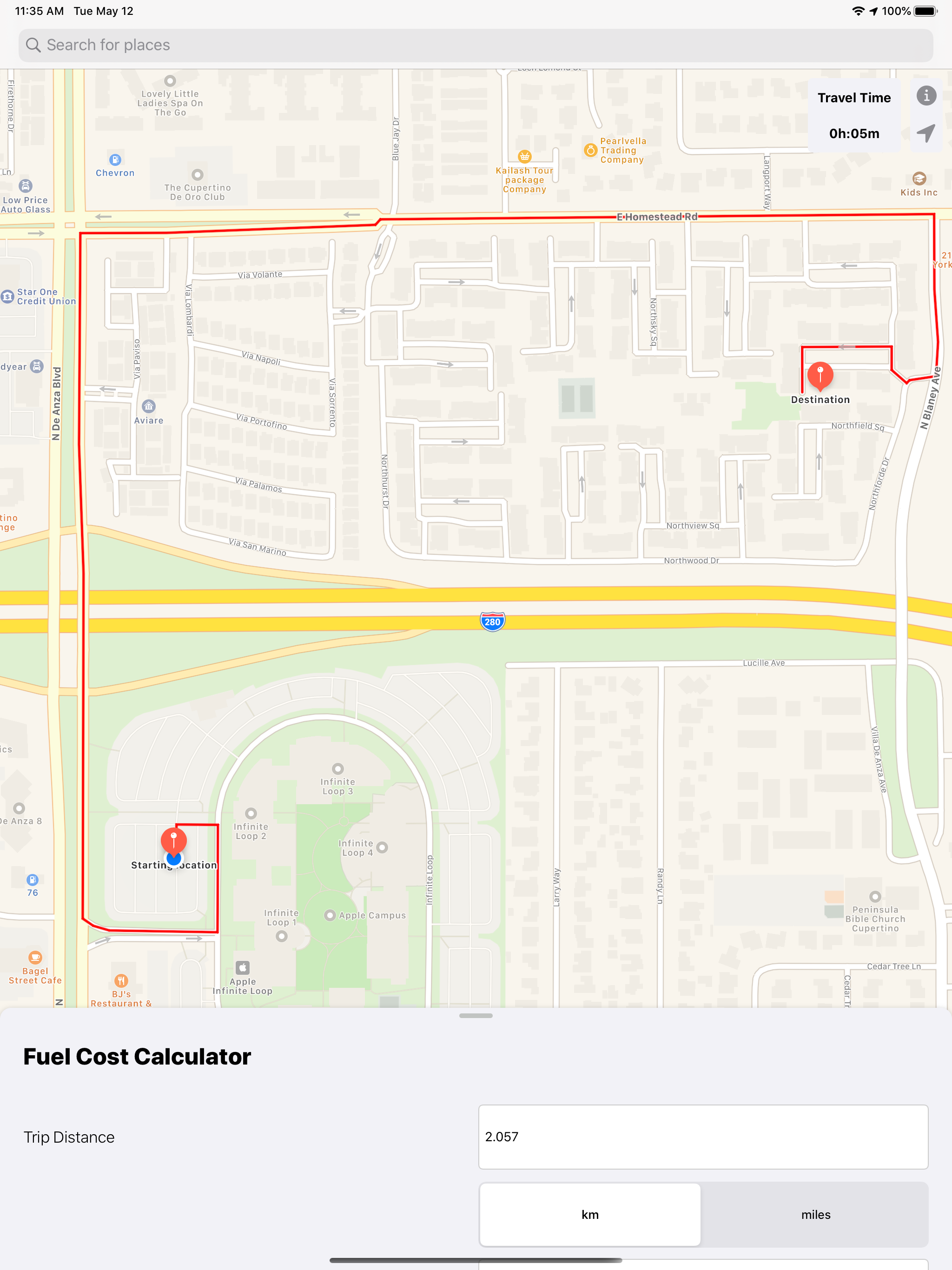 Fuel Cost Calculator - Maps screenshot 7