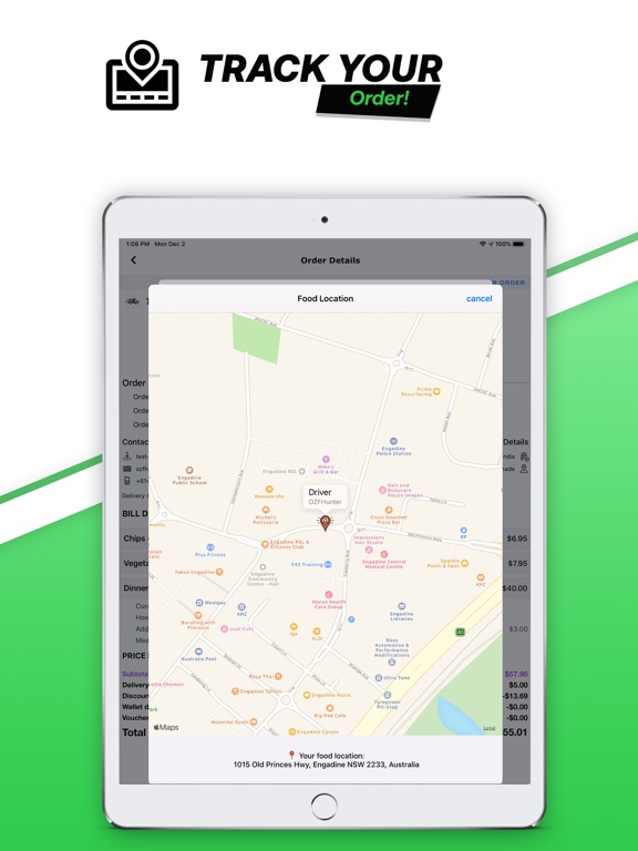 OZFOODHUNTER-Order Food Online iPad screenshot 5 - Food & Drink app