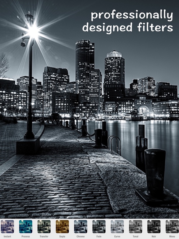 Black & White Retro Pic Editor iPad screenshot 2 - Photo & Video app