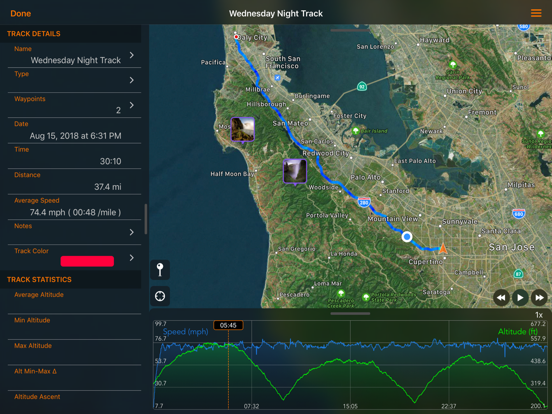 Screenshot #6 pour GPS Tracks